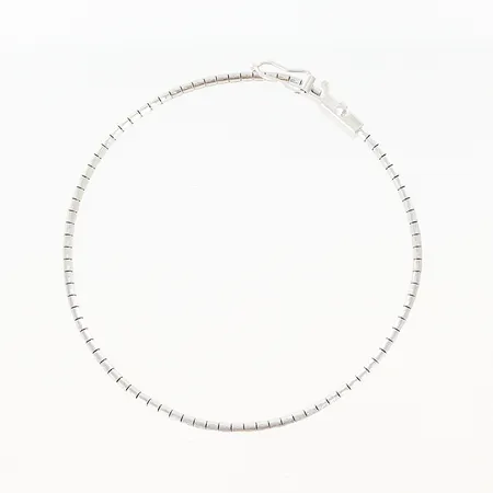 Armband halvstelt längd 19cm bredd 2,5mm silver 835/1000 Vikt: 5,6 g