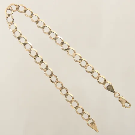 Armband längd 21,5cm, bredd 5,7mm, repig 9K Vikt: 5,5 g