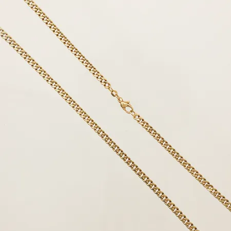 Kedja Pansar längd 52cm, bredd 4,3mm Balestra buckliga länkar 18K Vikt: 14,4 g