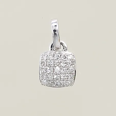 Hänge GHA med diamanter 25x ca 0,005ct längd 0,9mm, bredd 1-5,4mm vitguld 18K Vikt: 0,4 g