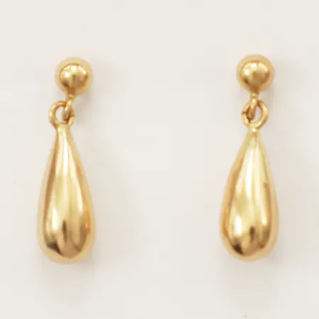 Ett par örhänge längd 18mm bredd 5mm, 18K Vikt: 1,4 g