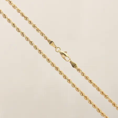 Kedja Cordell längd 43cm, bredd 2,6mm, minimala bucklor 18K  Vikt: 4,6 g