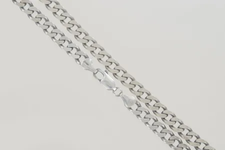 Halskedja pansar 46 cm bredd 6 mm, silver 925/1000 Vikt: 33 g