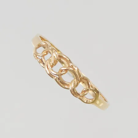 Ring Bismarck stl:16¾ bredd 4mm 18K 1,2g.