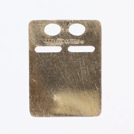 Hänge ID bricka, 22x17mm, gravyr, 18K Vikt: 1,2 g