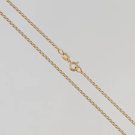 Kedja ärtlänk 45cm bredd 1mm 18K 3,3g.