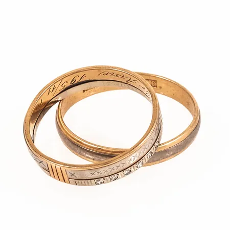 Diverse defekt/graverat guld 18K 8,4g.
