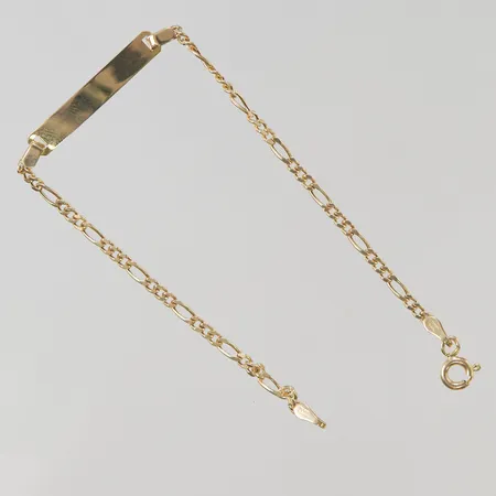 Armband 16cm platta 18K 2,1g.