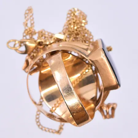 Diverse guld, 18K. Vikt: 12,4 g