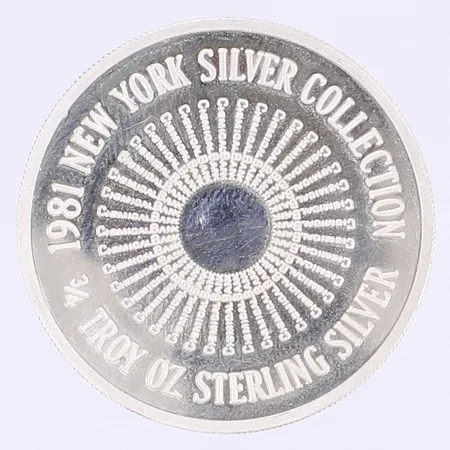 Mynt 1981 New York Silver Collection ¾Troy Oz Sterling Silver Lincoln Center silver 925/1000 Vikt: 23,5 g