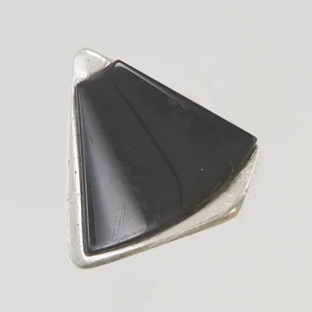 Ring med onyx stl:17 925/1000 Silver 8,5g.