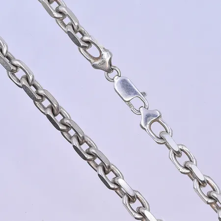 Kedja Ankar länk längd 51 cm, bredd 6 mm silver 925/1000. Vikt: 52,2 g