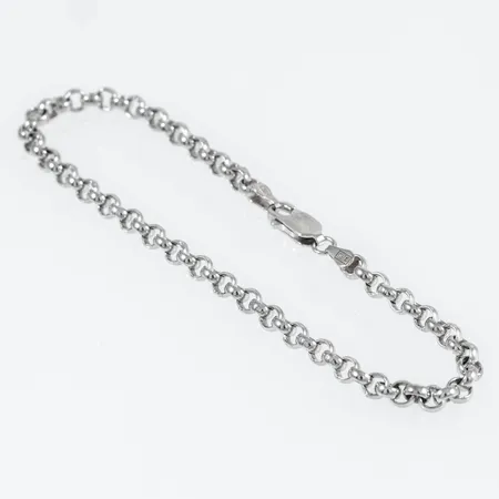 Armband Guldfynd Ärtlänk 20,5cm bredd 4mm, silver 925/1000 7,0g.