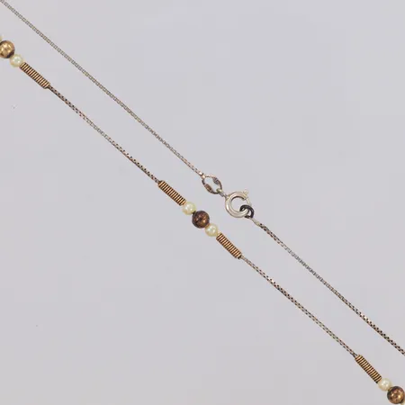Collier längd 42cm, bredd 1mm, 835/1000 silver Vikt: 2,8 g