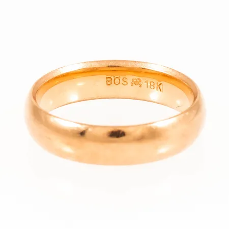 Ring Schalins slät stl:17½ bredd 5mm höjd 1,7mm, 18K 5,5g.  
