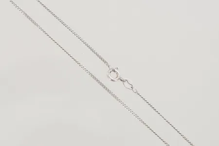 Halskedja pansar, längd 39 cm, silver 925/1000  Vikt: 2 g