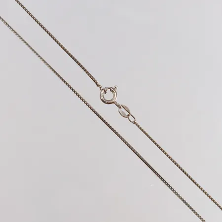 Kedja Venezia längd 40cm bredd 0,8mm Silver 925/1000.  Vikt: 1,6 g