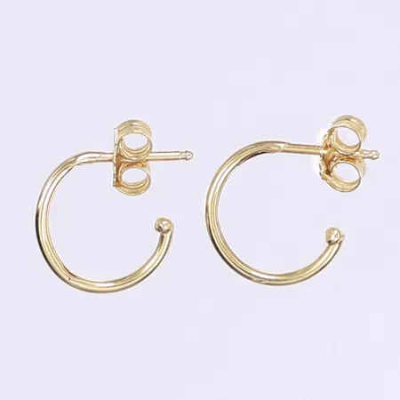 Ett par örhängen 12x1mm 18K  Vikt: 0,8 g