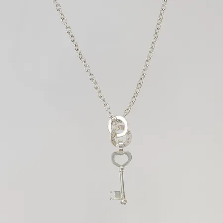 Collier Isabel Lennse LA STHLM, "Nyckelbarn" Stockholms stadmission 90cm 925/1000 Silver 22,6g.