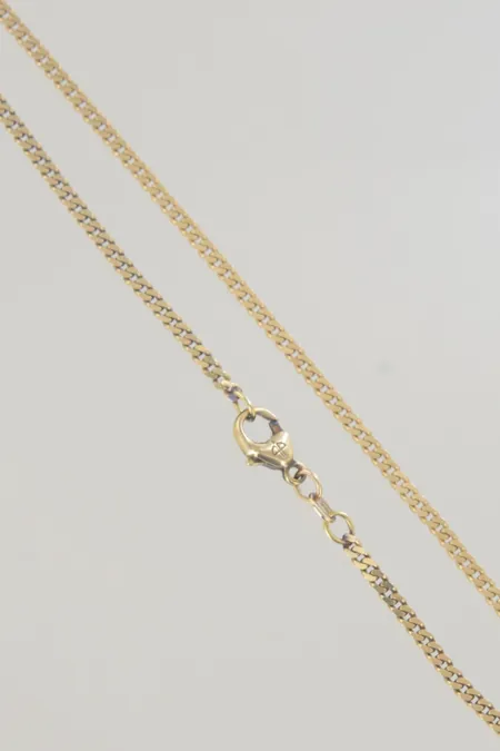 Halskedja pansar längd 45,5 cm, bredd 1,3 mm, 18K 9,4 gr Vikt: 9,4 g