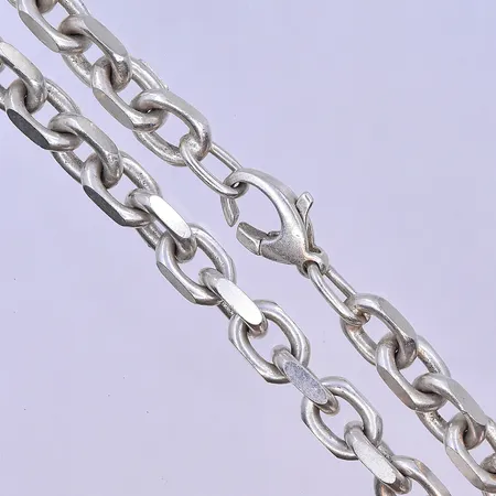 Kedja Ankar länk längd 60 cm, bredd 8 mm silver 925/1000. Vikt: 100,7 g