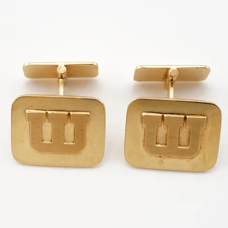 Manschettknappar 1 par, 20mm x 15mm, 18k Vikt: 16,5 g