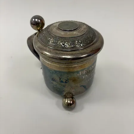 Stop höjd ca 14cm, graverad, GAB år 1938, 830/1000 Silver 417,2g.