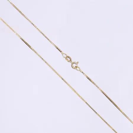 Halskedja Venezia 42,5cm bredd 1mm 18K Vikt: 4 g