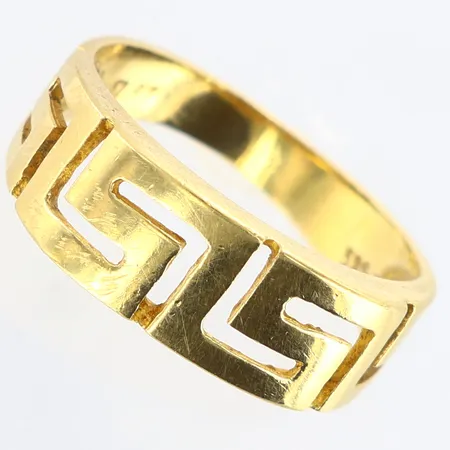 Ring stl:16½ bredd: 3-6,5mm, 14K Vikt: 3 g