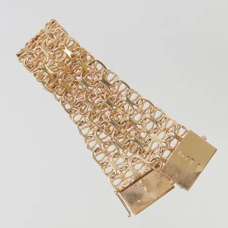 Armband 18cm bredd 22mm 18K 45,3g.