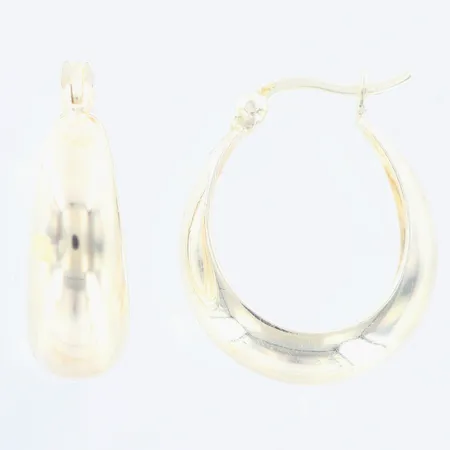 Örhängen Creoler Guldfynd Ø14mm, 925/1000 Silver Vikt: 4,8 g