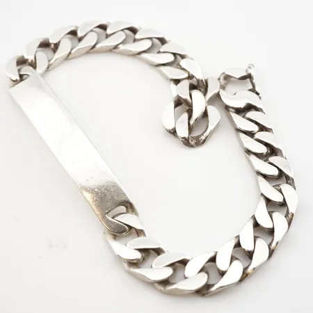 Armband, silver, 22cm, bredd 9mm, 925/1000 Vikt: 36 g