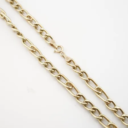 Haslkedja, 56,5cm, bredd 5mm, 14k Vikt: 27,3 g