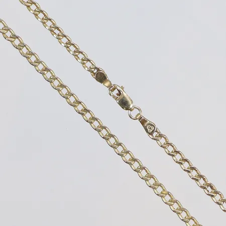 Halskedja Pansar, längd 50,5cm, bredd 3mm, ihåligt, 9K Vikt: 4,6 g