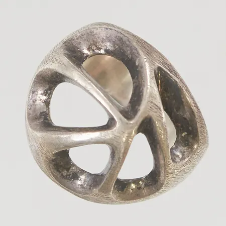 Ring stl:16¾ bredd 21mm justerbar skena 830/1000 Silver 11,1g.