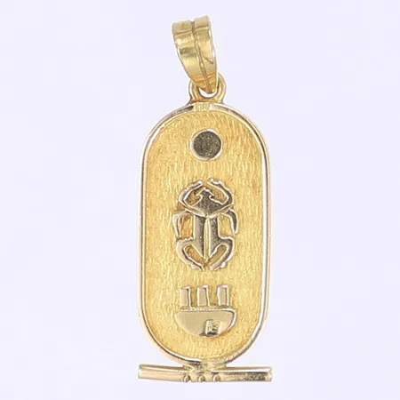 Hänge egyptiska hieroglyfer 35x13mm 18K Vikt: 4,1 g