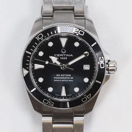 Herrur Certina DS Action Powermatic, automatisk, Ø38mm, refnr:C032807A, serienr:D523P4TYT, datum extra länkdel, med box