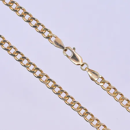 Kedja Pansar Guldfynd längd 55 cm, bredd 4 mm ihålig 18K. Vikt: 8,3 g