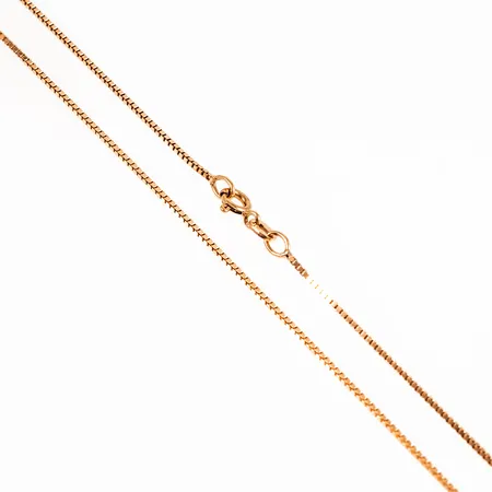 Kedja Balestra Venezia 40cm, bredd 1mm, framstår oanvänd, 18K 3,3g. 