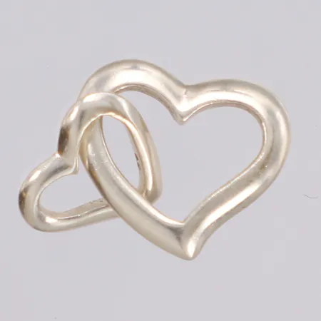 Hänge hjärtan, 18x12mm, 925/1000 silver Vikt: 1,1 g