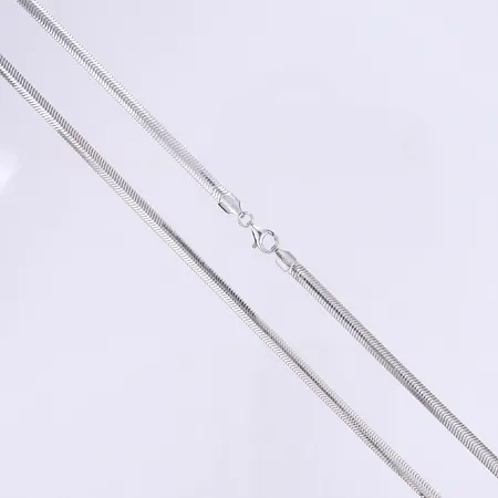 Halskedja 49cm bredd 4mm silver 925/1000 Vikt: 13 g