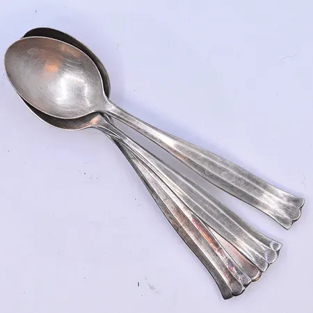 4 skedar modell Birgitta längd 11 cm, silver 830/1000. Vikt: 49,3 g