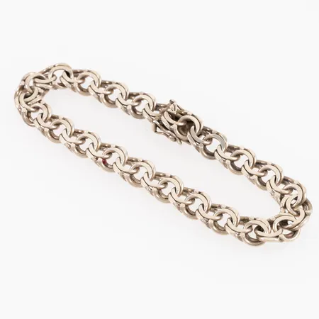 Armband Bismarck 19,5cm bredd 8,5mm, silver 925/1000 17,1g.