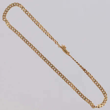 Armband Pansar längd 20cm, bredd 2,5mm, ojämnheter, 18K Vikt: 3,3 g