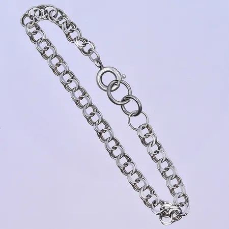 Armband Bismarck längd 18,5 cm, bredd 5 mm silver 830/1000. Vikt: 4,7 g