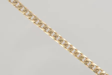 Armband pansar solid, längd 21 cm bredd 6 mm,18K  Vikt: 27,4 g
