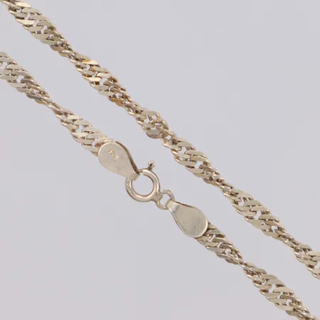 Kedja Singapore längd 68,5cm, bredd 4mm, 925/1000 silver Vikt: 11,8 g