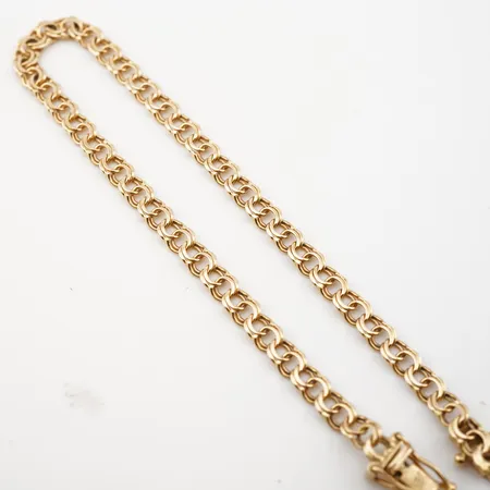 Armband bismarck, 18,5cm, bredd 4mm, 18k Vikt: 4,3 g