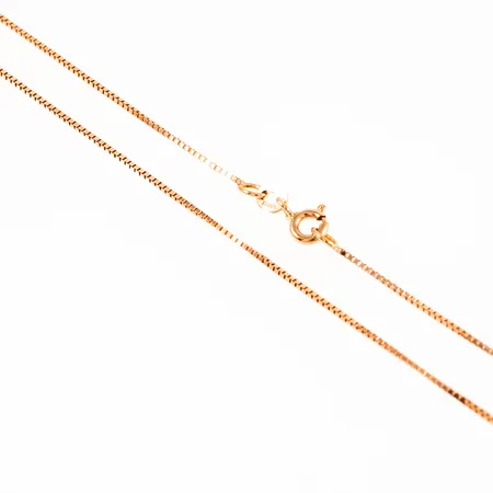 Kedja Venezia 40cm bredd 0,85mm, framstår oanvänd, 18K 2,4g.  