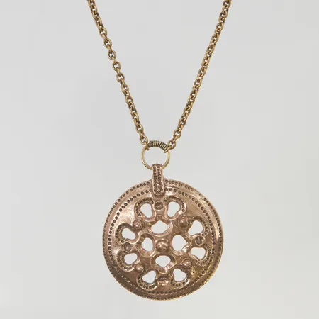 Collier Kalevala 68cm, hänge 59x52mm, brons.